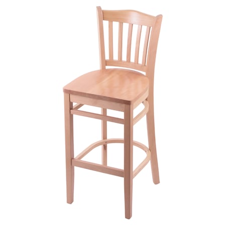 Holland Bar Stool Co 30" Bar Stool, Natural Finish, Natural Seat 312030NatNat